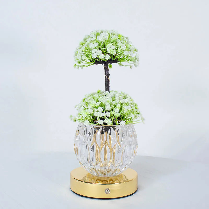 Tulip LED Night Light USB Rechargeable Desk Decor Lamp Simulation Bouquet Table Lamp Bedroom Bedside Atmosphere Light Ornaments