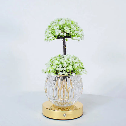 Tulip LED Night Light USB Rechargeable Desk Decor Lamp Simulation Bouquet Table Lamp Bedroom Bedside Atmosphere Light Ornaments